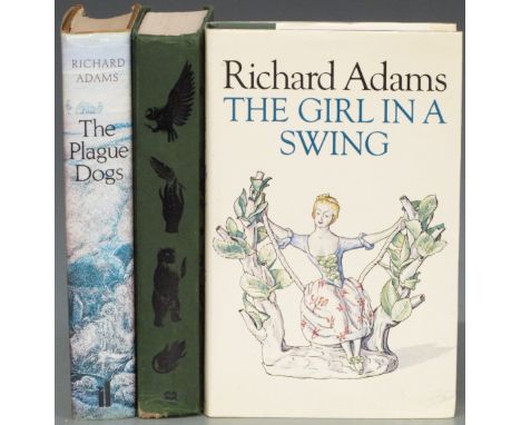 [Signed] Richard Adams The Plague Dogs 1977 illustrated by A. Wainwright first edition signed copy, The Girl In A Swing 1980,