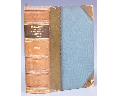 The Transactions of the Entomological Society of London 1916-17 first edition with numerous plates (some in colour) and text 