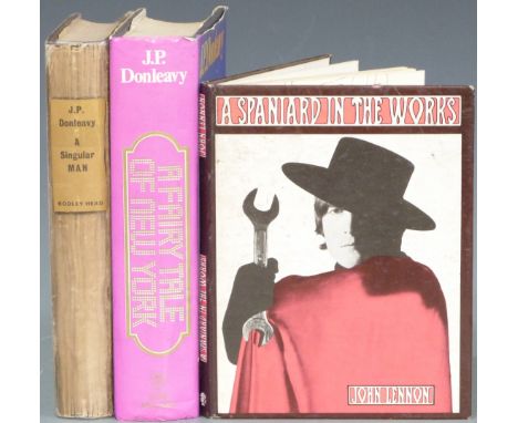 J.P. Donleavy A Fairy Tale of New York 1973 first edition in dust-wrapper, A Singular Man 1964 in dust-wrapper and John Lenno