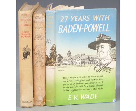 [Scouting] Lord Baden-Powell Birds &amp; Beasts In Africa illustrated with colour plates &amp; other illustrations, published