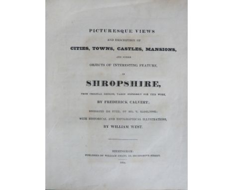 Picturesque Views and Description of Cities, Towns, Castles, Mansions and other Interesting Feature in Shropshire from Origin