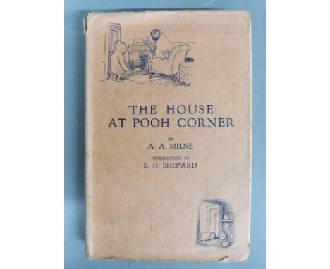 A.A. Milne The House At Pooh Corner with decorations by Ernest H. Shepard, published Methuen & Co 1928 first edition bound in