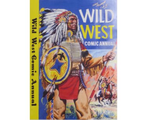 Walt Howarth signed limited edition print&nbsp;Wild West Comic annual 1 of 15&nbsp;&nbsp;with certificate of authenticity, 42