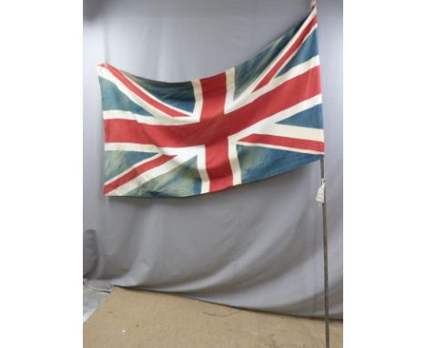 Vintage Union Jack flag on pole&nbsp;