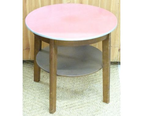 Coffee table with under shelf, diameter 60cm