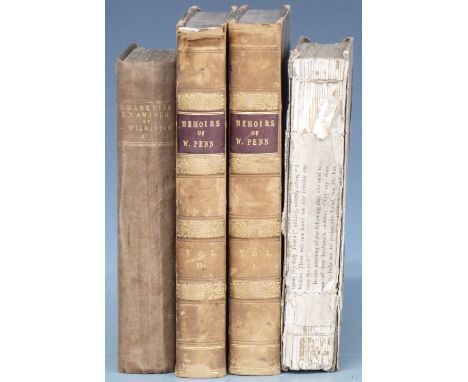 [Quaker] Quakerism Examined in A Reply to the Letter of Samuel Tuke by John Wilkinson 1839 inscribed by the author in gilt le