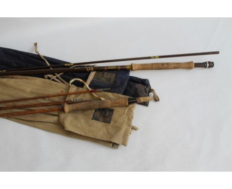 TWO VINTAGE FISHING RODS, to include a Richard Walker reservoir superlite by The House of Hardy, and a vintage cane rod 'Silv