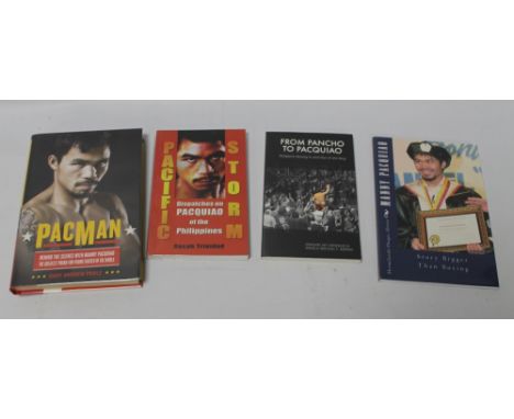 BOXING BOOKS - MANNY PACQUIAO INTEREST - including Joaquin Jay Gonzalez III & Angelo Michael F. Merino - 'From Pancho to Pacq