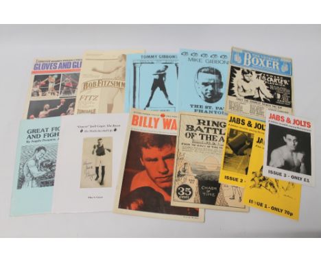 BOXING BOOKLETS - Mike E. Collins (Ed.) - 'Ring Battles of the Ages', George Whiting - 'Billy Walker', Evening Standard Publi