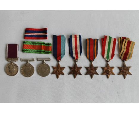 GEORGE VI LONG SERVICE AND GROUP CONDUCT MEDAL, bar regular army, named to 392966 Sq. Qm. Sjt. E. Whitehurst RAC, along with 