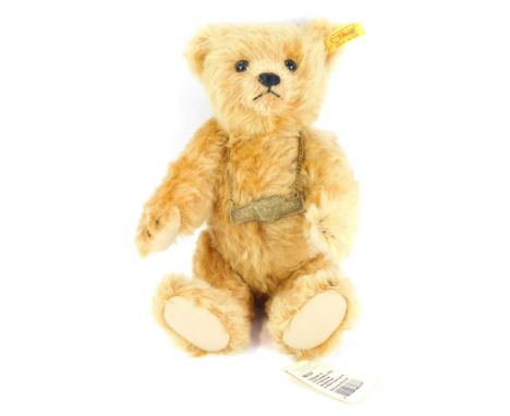 A Steiff 1902-2002 Anniversary Teddy bear, with labels, 25cm high.