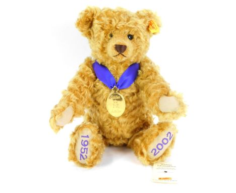 A Steiff Jubilee Edition Teddy bear, 28cm high.