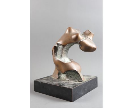 Guerra, '81: a bronze female torso, 10" high, on ebonised baseCondition:One small chip to the edge of neck and one small graz