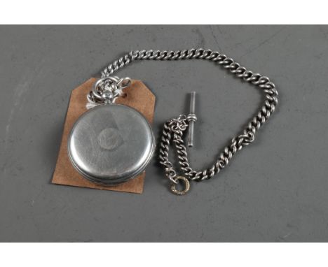 A Charles Frodsham silver cased full hunter pocket watch with white enamelled dial, Roman numerals and subsidiary seconds dia