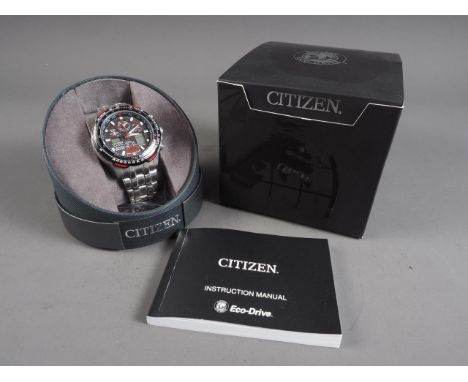 A gentleman's Citizen Eco-Drive "Red Arrows" wristwatch, in original box with instructions, etc