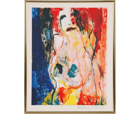 Kees van Bohemen (1928-1985)Composition with woman, color lithograph dated 1978, 174/190, 65x50 cm