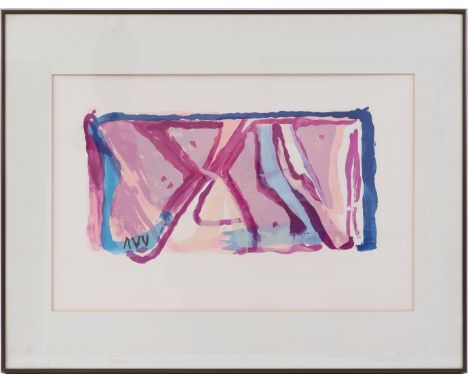 Bram van Velde (1895-1981)Composition, color lithograph, 30x57 cm, outer size 71x91 cm
