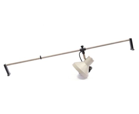 Metal sliding wall lamp on a rod, 60s, 100 cm wide