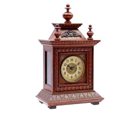 Junghans table clock with alarm clock 28 cm high