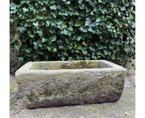Sandstone trough 28 cm high, 80x45 cm