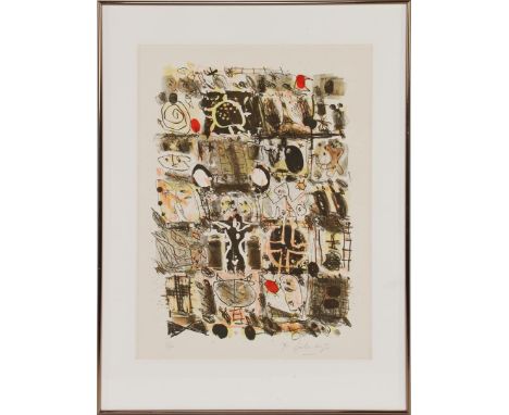 Kees Salentijn (1947-)Untitled composition, color lithograph 2/90, 60x45 cm