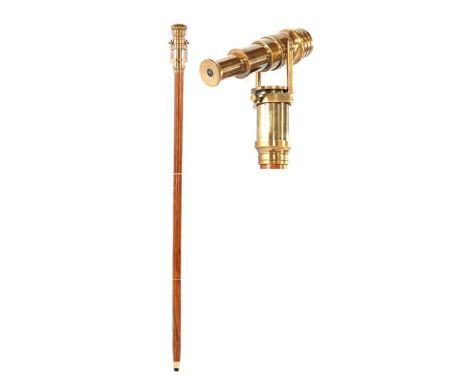 Walking stick with telescope binoculars, 95 cm long