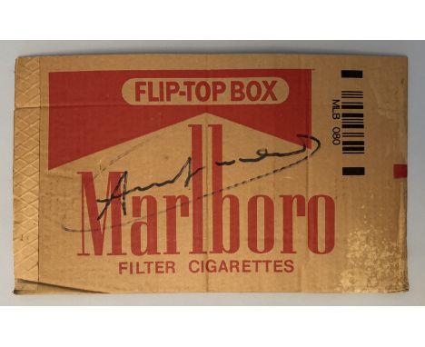 Andy WARHOL (1928-1987), d'après, Marlboro Filter Cigarettes. Carton d’emballage d’époque utilisé pour le transport des paque