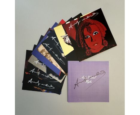 Andy WARHOL (1928-1987), d'après. Portfolio de 10 cartes sérigraphiées de la Série Myths. Chaque carte sérigraphique en coule