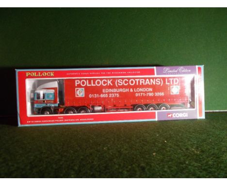 Corgi - Pollocks (Scotrans) ERF 6x2 Curtain Sider