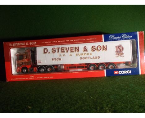 Corgi - D Steven & Son   Scania 4 6x2 Fridge