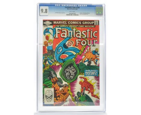 Graded Comic Book Interest Comprising Fantastic Four #246 - Marvel Comics 9/82 - John Byrne story, cover &amp; art. "Death" o