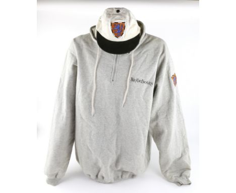 Braveheart (1995) Cast &amp; Crew hooded jumper (LXL) and cap, both made by Roots (2).Provenance: Consigned by John New who w