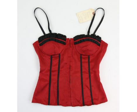 Madonna - A red Madonna corset from the 2006 Confessions Tour.Provenance: With Unique Props certificate of authenticity.