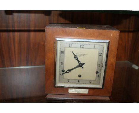 A GOLDSMITHS AND SILVERSMITHS AND CO LTD MANTEL CLOCK 