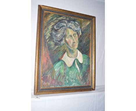 An oil painting after Charles Murray - "Portrait of Elsie", signed; inscribed verso.