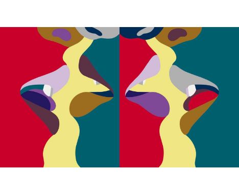 Helen Beard (British 1971-), 'If They Be Two They Are Two So', 2021, silkscreen print on Somerset Tub Sized 410gsm, signed an