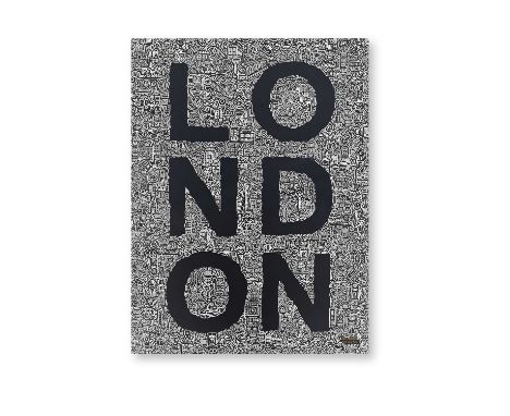 Mr Doodle (British 1994-), 'London', 2017, digital print on paper, signed and numbered from an edition of 400 in gold ink; sh