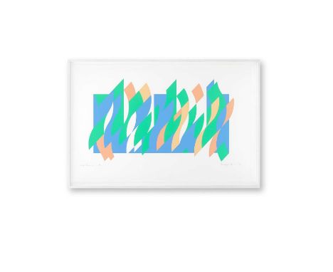 Bridget Riley (British 1931-), 'Wall Painting I', 2007, screenprint in colours on wove paper, signed, titled, dated, and numb