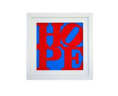 Robert Indiana (American 1928-2018), 'Hope (Canvas)', 2015, acrylic and screenprint on canvas, from a series of 25 unique col