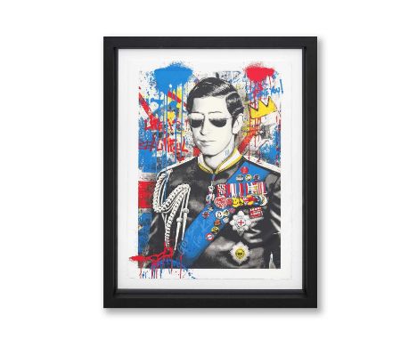 Mr Brainwash (French 1966-), 'Long Live The King', 2023, screenprint in colours on archival paper, signed and numbered from a