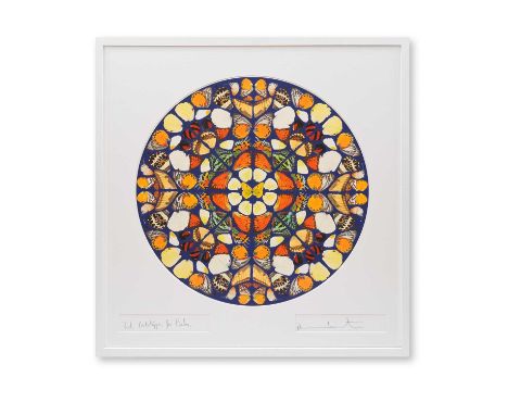 Damien Hirst (British 1965-), 'Third Prototype For Psalm', 2010, unique screenprint in colours on over paper, signed and insc