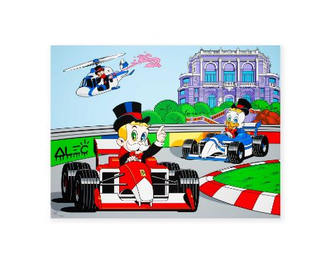 Alec Monopoly (American 1986-), 'Monaco Grand Prix', 2024, screenprint in colours on Coventry Rag paper, signed and numbered 
