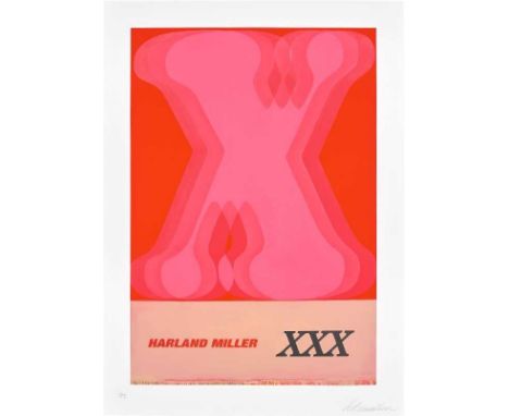 Harland Miller (British 1964-), 'XXX (Large)', 2023, screenprint in colours on Somerset paper, signed and numbered from an ed