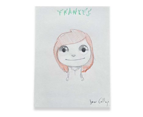 Javier Calleja (Spanish 1971-), 'Frances', 2017, unique graphite and crayon on paper, signed in pencil, titled to the image; 