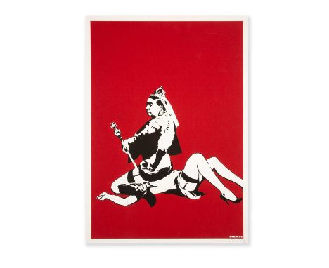 Banksy (British 1974-), 'Queen Victoria', 2003, screenprint in colours on wove paper, numbered from an edition of 500 in penc