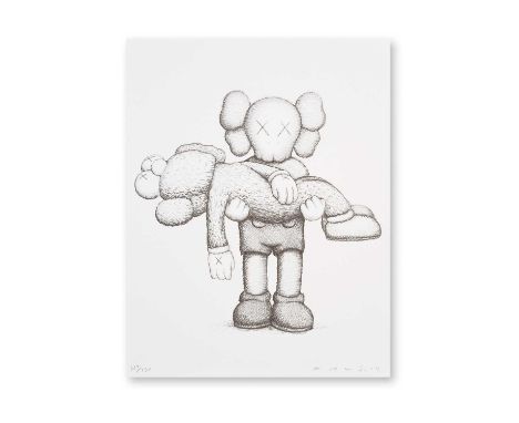 Kaws (American 1974-), 'Gone', 2019, screenprint on 300gsm Arches Aquarelle paper, signed, dated, and numbered from an editio