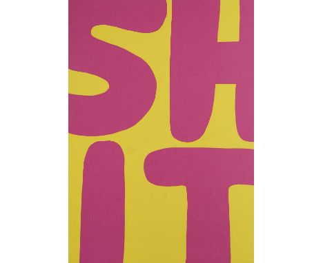 David Shrigley (British 1968-), 'Untitled (Shit)', 2012, screenprint in colours on wove paper, signed, dated, and numbered fr
