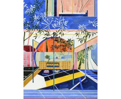 Charlotte Keates (British 1990-), 'Lions Gate Portal', 2022, lithograph in colours on wove paper, signed and numbered from an