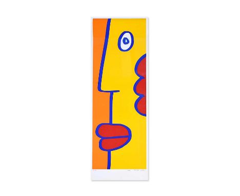 Thierry Noir (French 1958-), 'I Am Looking In The Same Direction As You', 2005, screenprint in colours on glossy wove paper, 