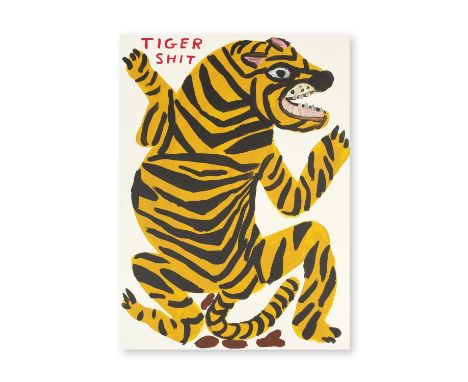David Shrigley (British 1968-), 'Tiger Shit', 2021, screenprint in colours on 410gsm Somerset Satin Tub Sized paper, signed a